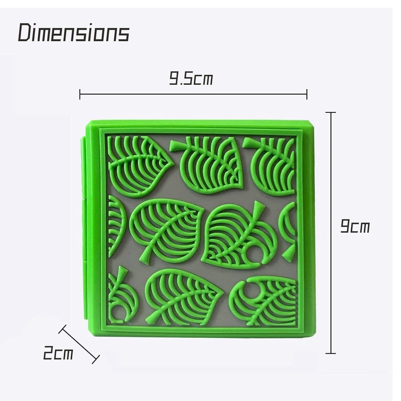 doepeBAE Switch Game Card Case - Portable Hard Shell Storage with 12 Card Slots (L Green) - Image 4